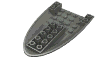 Набор LEGO Aircraft Fuselage Curved Forward 6 x 10 Bottom, Темный сине-серый