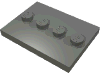 Набор LEGO Tile Special 4 x 3 with 4 Studs in Centre, Темный сине-серый