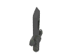 Набор LEGO Minifig Sword Small [Angular Hilt], Темный сине-серый