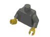 Набор LEGO Torso Plain / White Arms / Yellow Hands, Темный сине-серый