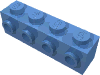 Набор LEGO Brick Special 1 x 4 with 4 Studs on One Side, Medium Blue