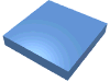 Набор LEGO Tile 2 x 2 with Groove, Medium Blue