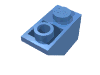 Набор LEGO Slope Inverted 45В° 2 x 1, Medium Blue