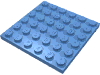 Набор LEGO Plate 6 x 6, Medium Blue