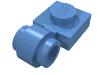 Набор LEGO Plate Special 1 x 1 with Clip Light [Thick Ring], Medium Blue
