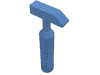 Набор LEGO Minifig Tool Small Hammer - 6-Rib Handle, Medium Blue