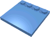 Набор LEGO Tile Special 4 x 4 with Studs on Edge, Medium Blue