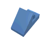 Набор LEGO Slope 45В° 2 x 1 with 2/3 Cutout, Medium Blue