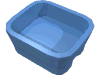 Набор LEGO Friends Accessories Dish, Rectangular, Medium Blue