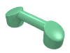 Набор LEGO Bar 1 x 3 (Radio Handle, Phone Handset), Medium Green