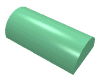 Набор LEGO Brick Curved 2 x 4 No Studs, Curved Top, Medium Green