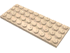 Набор LEGO Plate 4 x 10, Light Flesh
