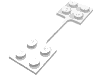 Набор LEGO Hinge Coupling - Nylon, Молочно-белый