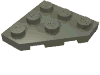 Набор LEGO Wedge Plate 3 x 3 Cut Corner, Темно-серый