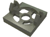 Набор LEGO Magnet Holder Tile 2 x 2 (Undetermined Type), Темно-серый