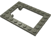 Набор LEGO Plate Special 6 x 8 Trap Door Frame Horizontal, Темно-серый