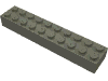Набор LEGO Brick 2 x 10, Темно-серый