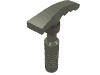 Набор LEGO Minifig Ice Axe [6-Rib Handle], Темно-серый