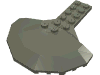 Набор LEGO Plate Special 2 x 6 with 4 x 8 Half Saucer, Темно-серый