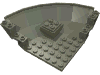 Набор LEGO Panel 10 x 10 x 2 1/3 Quarter Saucer Base, Темно-серый