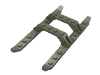 Набор LEGO Helicopter Skid Rails 12 x 6, Темно-серый