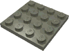 Набор LEGO Plate 4 x 4, Темно-серый