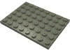 Набор LEGO Plate 6 x 8, Темно-серый