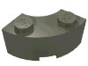 Набор LEGO Brick Round Corner 2 x 2 Macaroni with Stud Notch, Темно-серый