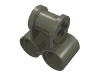 Набор LEGO Technic Axle and Pin Connector Perpendicular Double, Темно-серый