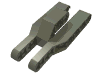 Набор LEGO Technic Beam 3 x 7 x 2 Fork 3 Fingers, Темно-серый