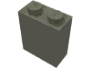 Набор LEGO Brick 1 x 2 x 2 with Inside Axle Holder, Темно-серый