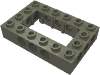 Набор LEGO Technic Brick 4 x 6 Open Center, Темно-серый