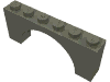 Набор LEGO Brick Arch 1 x 6 x 2 - Thick Top with Reinforced Underside, Темно-серый