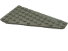 Набор LEGO Wedge, Plate 7 x 12 Wing Left, Темно-серый