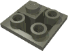 Набор LEGO Slope Inverted 45В° 2 x 2 Double Convex, Темно-серый