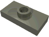 Набор LEGO Plate Special 1 x 2 with 1 Stud with Groove (Jumper), Темно-серый