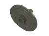 Набор LEGO Minifig Shield - Round with Stud, Темно-серый