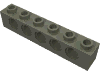 Набор LEGO Technic Brick 1 x 6 [5 Holes], Темно-серый