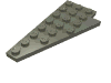 Набор LEGO Wedge Plate 8 x 4 Wing Left, Темно-серый