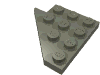 Набор LEGO Wedge Plate 4 x 4 Wing Right, Темно-серый