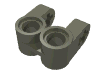 Набор LEGO Technic Axle and Pin Connector Perpendicular Double Split, Темно-серый