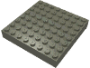 Набор LEGO Brick 8 x 8, Темно-серый