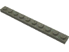 Набор LEGO Plate 1 x 10, Темно-серый