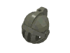 Набор LEGO Minifigure Tournament Helmet [Fixed Grill, Plume Hole], Темно-серый