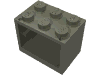 Набор LEGO Cupboard 2 x 3 x 2 with Solid Studs, Темно-серый