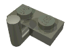 Набор LEGO Plate Special 1 x 2 with Arm Up [Horizontal Arm 6mm], Темно-серый