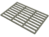 Набор LEGO Bar 9 x 13 Grille, Темно-серый