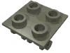 Набор LEGO Hinge Brick 2 x 2 Top Plate Thin, Темно-серый