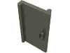 Набор LEGO Door 1 x 2 x 3 with Vertical Handle, Темно-серый