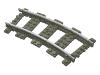 Набор LEGO Train Track  9V Curved, Темно-серый